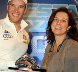 La premiazione di Christof Innerhofer a Modena (© Elvis GP Piazzi)