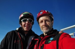 Mario Merelli e Paolo Valoti in vetta al Pizzo Coca