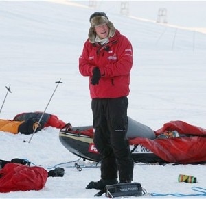 Il principe Harry al Polo Nord lo scorso anno (© PA)