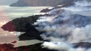 Foreste in fiamme nel Parco Nazionale delle Torres del Paine (Photo cbsnews.com)