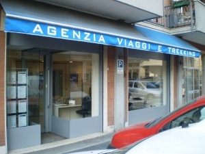 L'agenzia Himalaya Travel di Simone Moro, in via Carnovali 80 a Bergamo