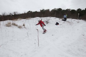 Snowboarder sulle spiagge di Marina di Ravenna (Photo www.ravennaedintorni.it)