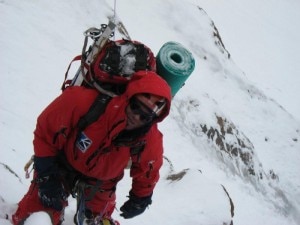 Vitaly Gorelik al Pobeda Peak (Photo  Courtesy of Bask.ru - climbing.com)