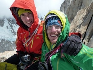 Matteo Della Bordella e Matteo Bernasconi sulla Torre Egger (Photo Ragni di Lecco - www.ragnidilecco.com)