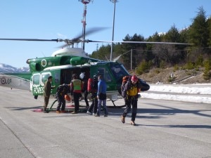 Gran Sasso - rientro della squadra che ha effettuato il recupero (Photo Corpo Nazionale Soccorso Alpino e Speleologico - Abruzzo)