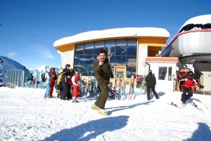 La iena Luigi Pelazza sulle piste del Tonale (Photo courtesy vallecamonica.lombardia.it)