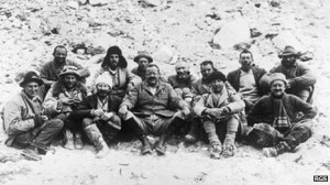 La spedizione all'Everest del 1922 (Photo BBC.co.uk) La spedizione all'Everest del 1922 (Photo BBC.co.uk)