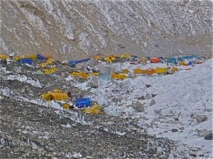 Everest base camp (Photo courtesy himalayanglacier.com)