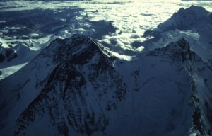 Everest e Lhotse, visuale aerea