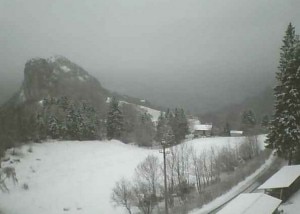 Stamattina ai Piani Resinelli (Webcam courtesy www.resinelliturismo.it)