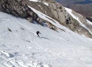 Tra la notte e il giorno, scialpinismo sul versante nord del Sirente