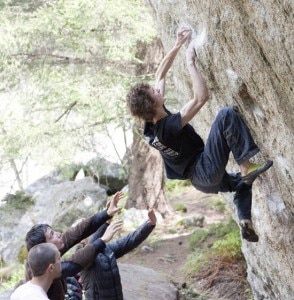 Adam Ondra dirante la scorsa edizione del Melloblocco (Photo archivio 2011 www.melloblocco.it)