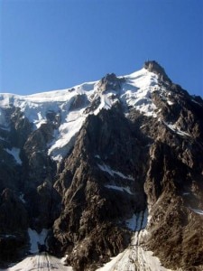 La parete nord dell'Aguille Du Midi (Photo www.ledauphine.com)