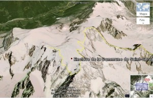 Monte Bianco su Google earth