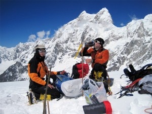 Nives Meroi e Romano Benet al Kangchenjunga (kangchenjunga2012.blogspot.com.es)