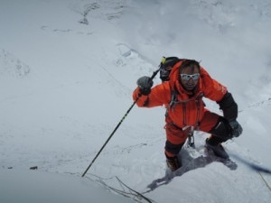 Ueli Steck all'Everest (Photo www.uelisteck.ch)