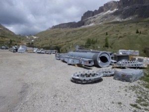 La nuova funivia a Porta Vescovo (Photo Neve Italia)