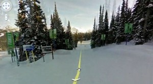 Street View sulle piste di Whistler (Photo courtesy google.com)