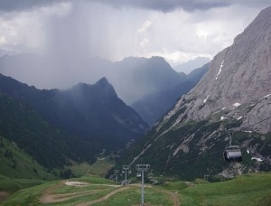 Temporali sulle Alpi, specie di confine (Photo www.3bmeteo.com)