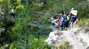 L'incidente presso Santonio alle pendici del monte Prampa (Photo Baisi courtesy of  Il Resto del Carlino-Reggio Emilia)