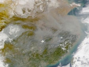 Atmospheric Brown Cloud sulla Cina (Photo courtesy nasa.gov)