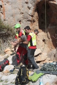 Incidente in parete a San Vito (photo Cnsas Sicilia)