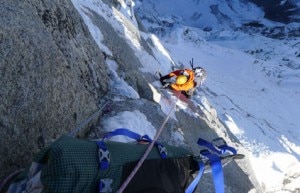 Mick Fowler su Prow of Shiva (Photo www.berghaus.com) Mick Fowler su Prow of Shiva (Photo www.berghaus.com)