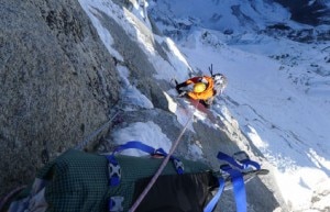 Mick Fowler su Prow of Shiva (Photo www.berghaus.com)