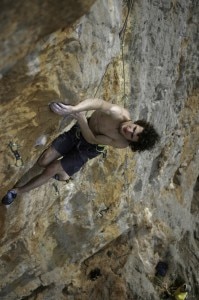 Ondra sulla falesia di Salinella (Photo www.sanvitoclimbingfestival.i)