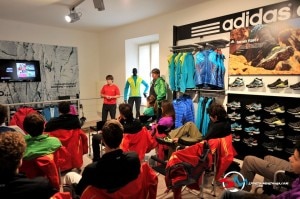 Presentazione collezione Adidas a Cles (Photo Davide Ferrari courtesy sportdimontagna.com)