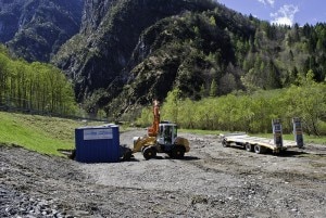 L'inizio dei lavori della centrale della Valle del Mis (Photo courtesy Belluno più)
