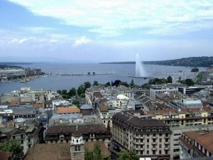 La città di Ginevra e il lago Lemano (Photo courtesy of citydestinations.org)