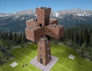 Il progetto della croce da costruire a St Jakob in Haus (photo suddeutsche.de)