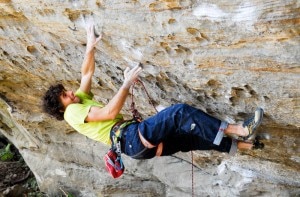 Jacopo Larcher su Southern Smoke Direct 9a(Photo Aurelien Tixier)