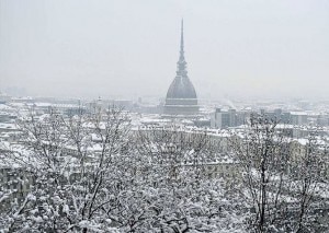 Torino sotto la neve (Photo courtesy 3bmeteo.com)