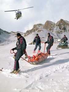 Incidente sulle piste (Photo courtesy altarezianews.it)