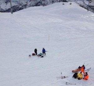Intervento dei soccorritori nella zona dell'Alpe Ciamporino (Photo courtesy of edizioni.lastampa.it/novara)