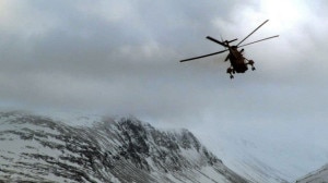 Elicottero dei soccorsi in volo (Photo courtesy of news.stv.tv)