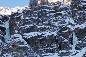 Cascate di ghiaccio in Valnontey (Photo www.valledaostamontagna.com)