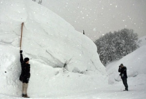 Neve ad Aomori (photo courtesy apan Meteorological Agency)