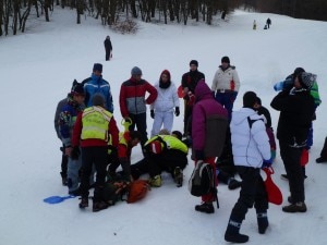 Uno degli interventi a PianoBattaglia da parte del Cnsas di Palermo durante il weekend (Photo courtesy of Cnsas Sicilia)