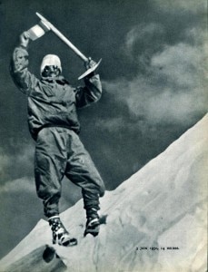 Annapurna First Ascent - Maurice Herzog On Annapurna Summit June 3, 1950