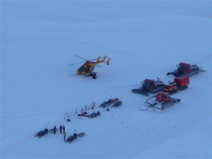 Intervento di soccorso dopo la caduta di una valanga (Photo courtesy of DR/Le dauphine)