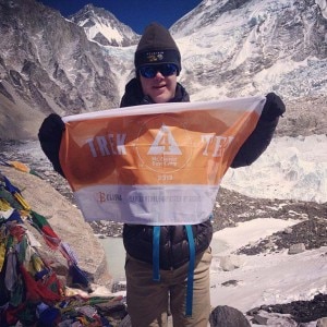 Eli Reimer al Campo Base dell'Everest (Photo courtesy of www.theelishafoundation.org)