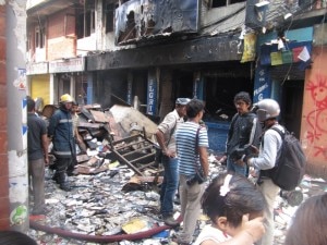 The after-fire scene. Photo: Nepal Mountain Focus