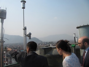 The visiting delegates observing the Suskat Station