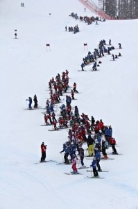 La pista "Olimpia delle Tofane" a Cortina d'Ampezzo, finora unica tappa italiana delle gare della Coppa del Mondo femminile di Sci Alpino (Photo courtesy of www.cortinaclassic.com)