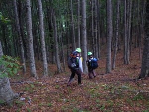 Gli uomini del Soccorso Alpino nei pressi del luogo del ritrovamento (Photo courtesy of Cnsas Abruzzo)