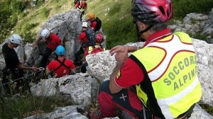 Una squadra del Soccorso Alpino Speleologico Lazio in azione (Photo courtesy of www.soccorsoalpinolazio.it)