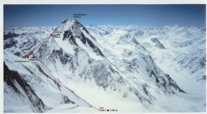 Mt. Gasherbrum I, the 8068m high peak in Pakistan. Photo: internationalsherpaguides.com